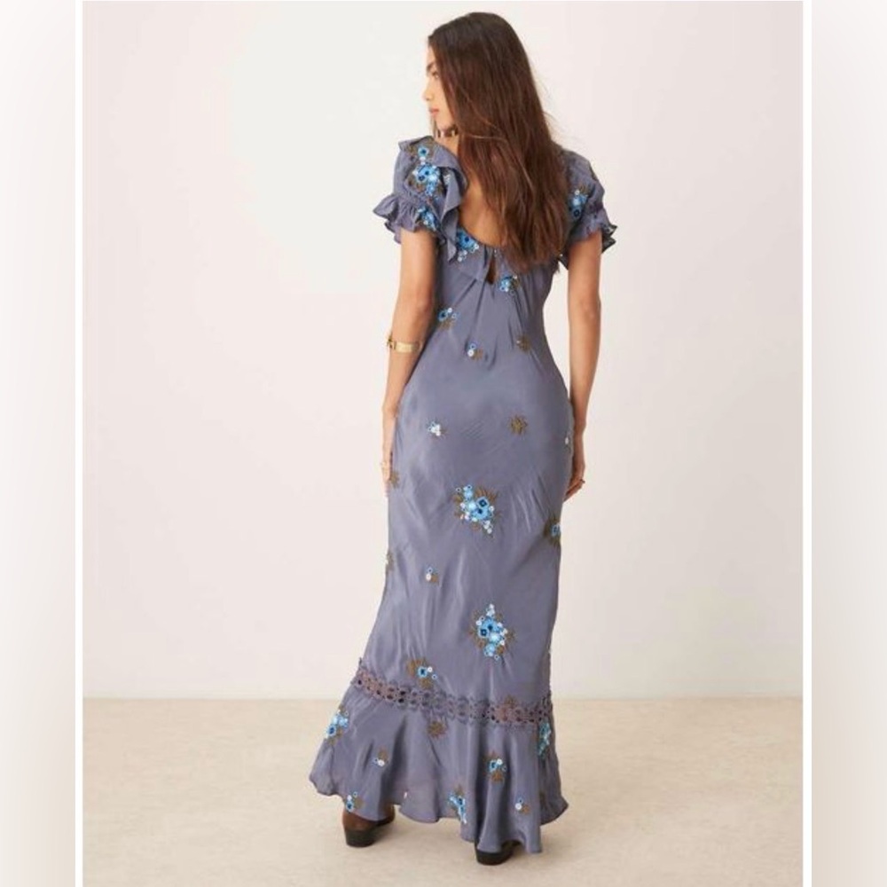 Free People Bali Santa Cruz Ruffle Dress, Medium - Picture 2 of 11
